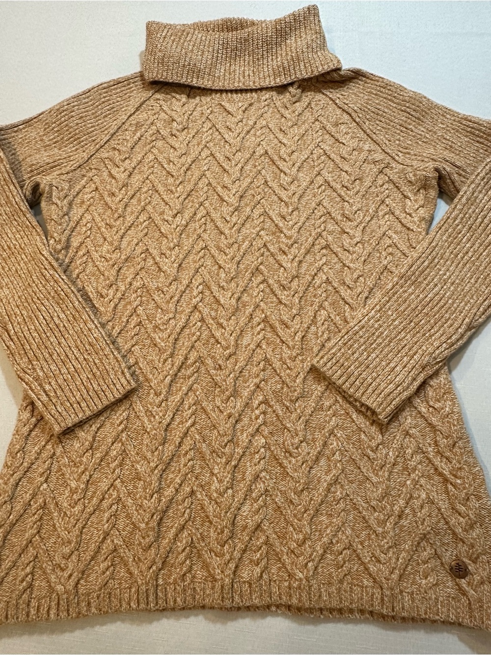 Royal Robbins Cable Knit Turtleneck Sweater Large - Picture 3 of 12